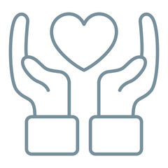 Hand With Heart Icon