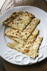 Traditional homemade cheese flatbread