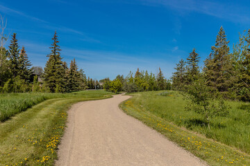 Fototapeta na wymiar Heritage Park in the city of Saskatoon, Canada