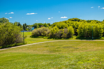 Kistikan Park in the city of Saskatoon, Canadav