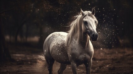 Obraz na płótnie Canvas Captivating unicorn ai photography capturing the enchanting beauty of these mythical creatures.