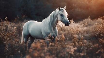 Obraz na płótnie Canvas Captivating unicorn ai photography capturing the enchanting beauty of these mythical creatures.