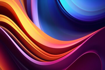 Abstract Colorful Line Abstract Backgrounds with Vibrant Hues and Dynamic Patterns, Copy Space, Generative AI