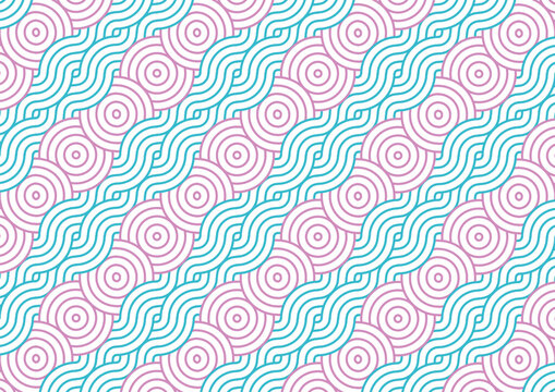 colorful line seamless pattern background