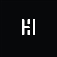 Fototapeta na wymiar HH H Letter Initial Logo Design Template Vector Illustration