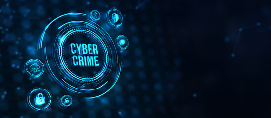 Internet, business, Technology and network concept. The concept of a cyber attack on a computer network. Cyber crime and internet privacy hacking. 3d illustration