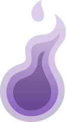 Fototapeta na wymiar Halloween purple Fire ghost spirit
