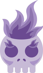 Halloween Fire skull head