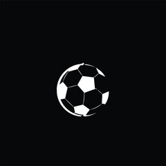 Fototapeta na wymiar Soccer ball icon. Flat vector illustration