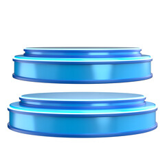 PÓDIO DIA DOS PAIS AZUL NEON