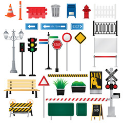 Street environment objects