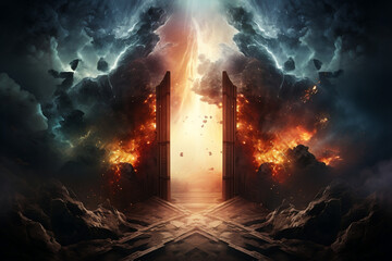 Divine Portals: Exploring Heaven and Hell in Religious Concepts