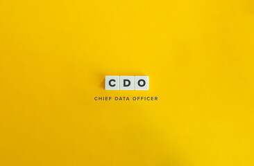 CDO, Initialism for Chief Data Officer.