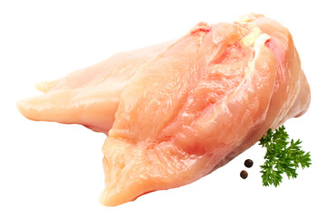 Meat chicken isolated on white