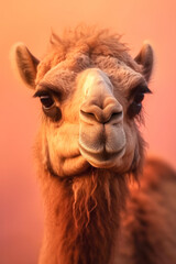Fototapeta premium Camel, Wildlife Photography, Generative AI