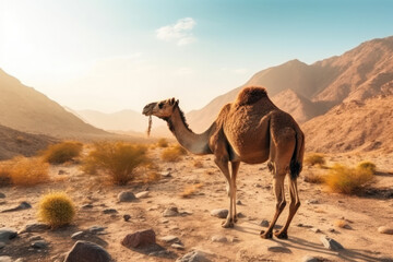 Camel, Wildlife Photography, Generative AI