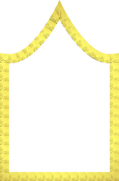 Inflexed Arch Architectural Arch rectangular Door Window frame Greek key pattern Greek meander branches decorative Luxury decorative golden frame gold greek fret picture frame golden frame ornamental 