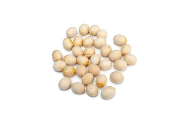 Melientha suavis Pierre seeds (Pak Phak Wan) isolated on white background. Young leaves to cook a variety of dishes, both boiled and stir-fried.