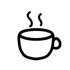 Doodle illustrations. Doodles coffee mug.