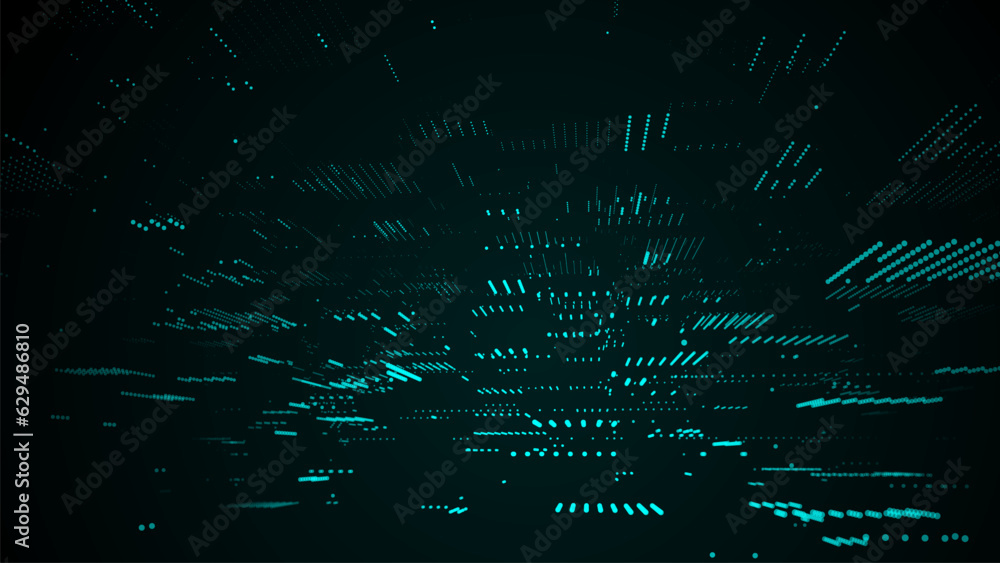  future digital cyberspace. sorting and analysis digital data. vector technology matrix algorithm. se