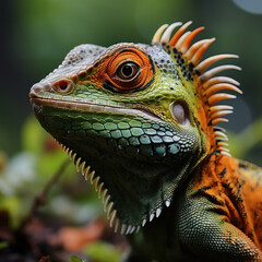 Fototapeta premium Lizard, Wildlife Photography, Generative AI