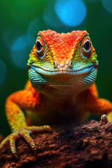 Obraz premium Lizard, Wildlife Photography, Generative AI