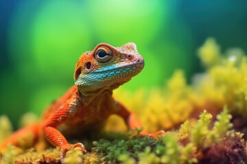 Obraz premium Lizard, Wildlife Photography, Generative AI