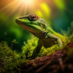 Obraz premium Lizard, Wildlife Photography, Generative AI