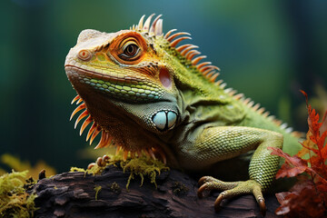 Obraz premium Lizard, Wildlife Photography, Generative AI