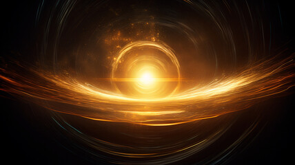 Obraz premium energy of light waves. Generative AI