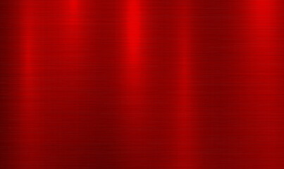 Red metal abstract technology background with polished, brushed texture, chrome, silver, steel, aluminum. Shiny and metal steel gradient template for wallpapers, web, prints, interfaces. Vector EPS10.