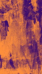 Abstract dirty grunge purple and orange grain texture background, dirt distressed overlay for vintage style. dust frame 9:16