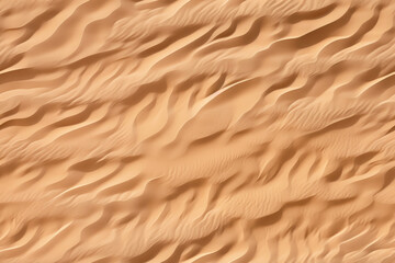 Fototapeta na wymiar Seamless photorealistic texture of sand ripples. Generative AI