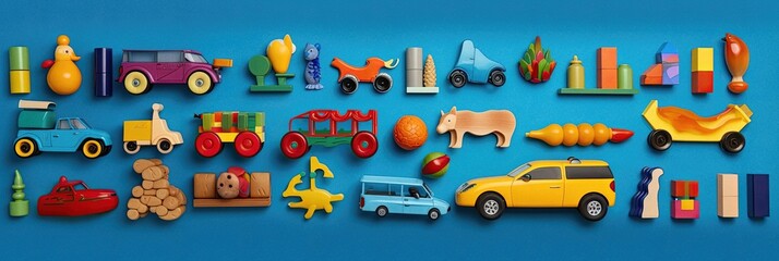 Colorful child toy puzzle on bright background, ai generated