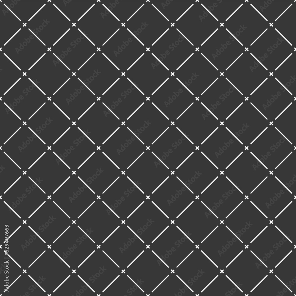 Poster seamless crossed lines geometric pattern, abstract minimal vector background with cross stripes, lin