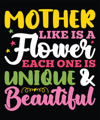 Fototapeta premium Mother like is a flower each one is unique and beautiful