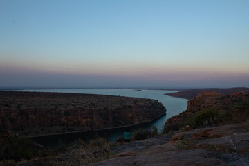Naklejka premium Gandikota Grand Canyon of India tourism place located at Kadapa, Andhra pradesh