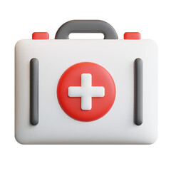 3D First aid kit Medical concept high quality render illustration