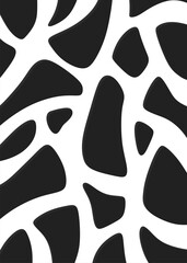 Minimalist background with cute wavy lines pattern