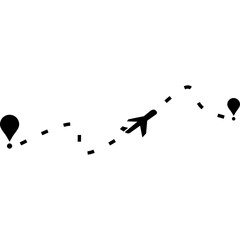 Airplane Travel Route
