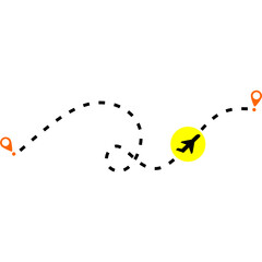 Airplane Travel Route