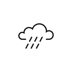 Rain icon vector illustration. Raindrop icon on isolated background. Climate sign concept.