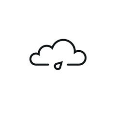 Rain icon vector illustration. Raindrop icon on isolated background. Climate sign concept.