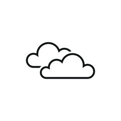Cloud icon vector illustration. Cloudy icon on isolated background. Climate sign concept.