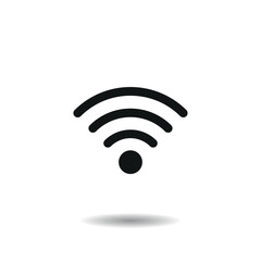 Wifi icon vector illustration. Wi-fi wireless on isolated background. Connection sign concept.