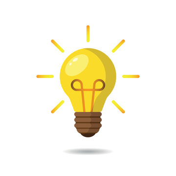 Lightbulb icon vector illustration. Bulb on isolated background. Idea sign concept.
