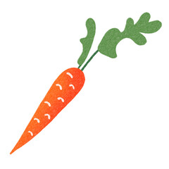 Food Vegetable Carrot Decoration Hand Drawn Illustration Doodles