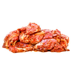 sausage on a white background on a white background