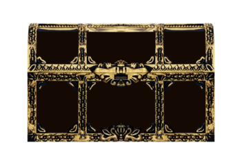 Golden treasure chest