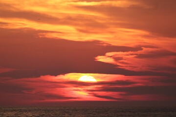 Cloudy sunset in Zadar